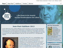 Tablet Screenshot of jean-paul-2013.de